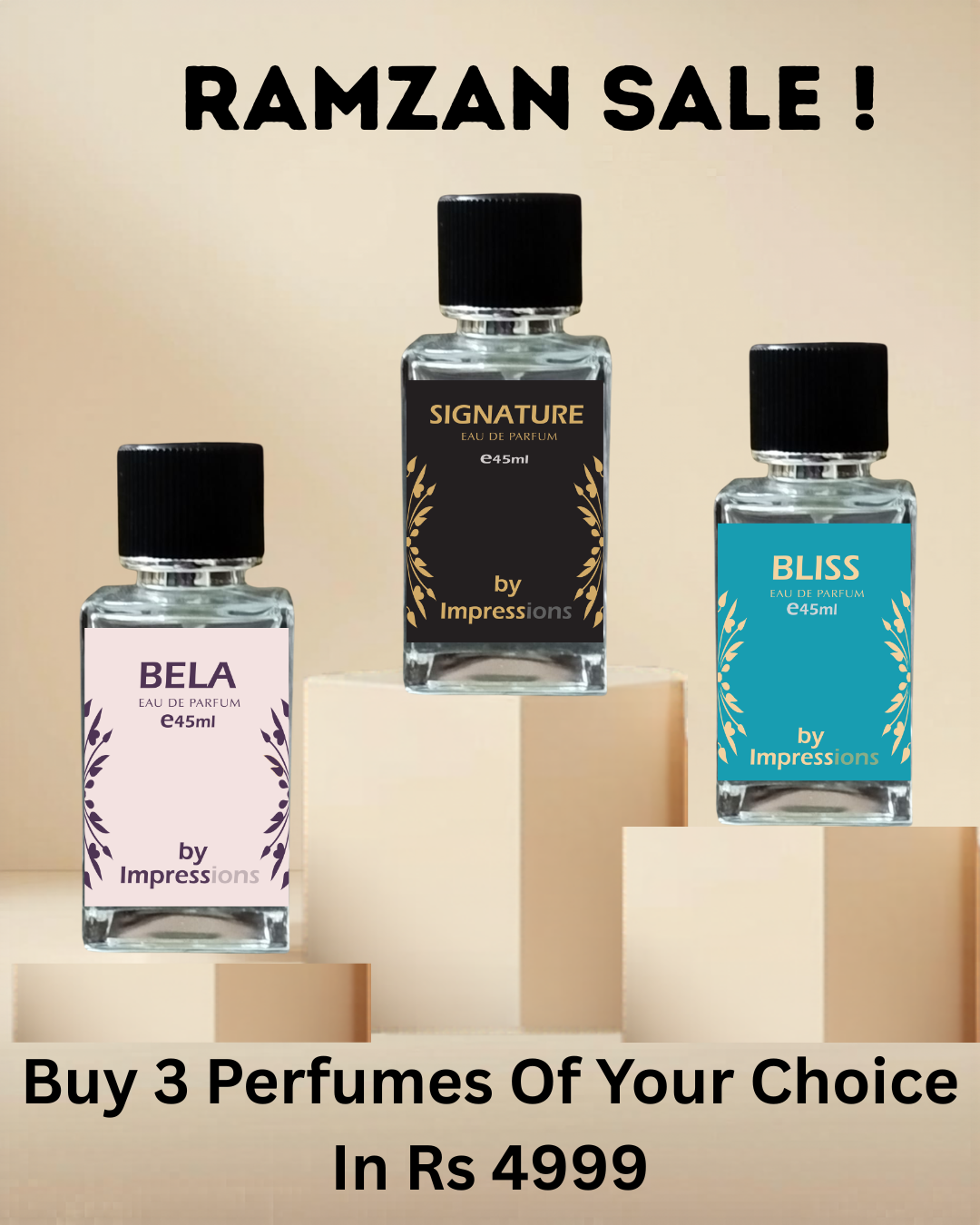 Buy 3 perfumes only in Rs 4999